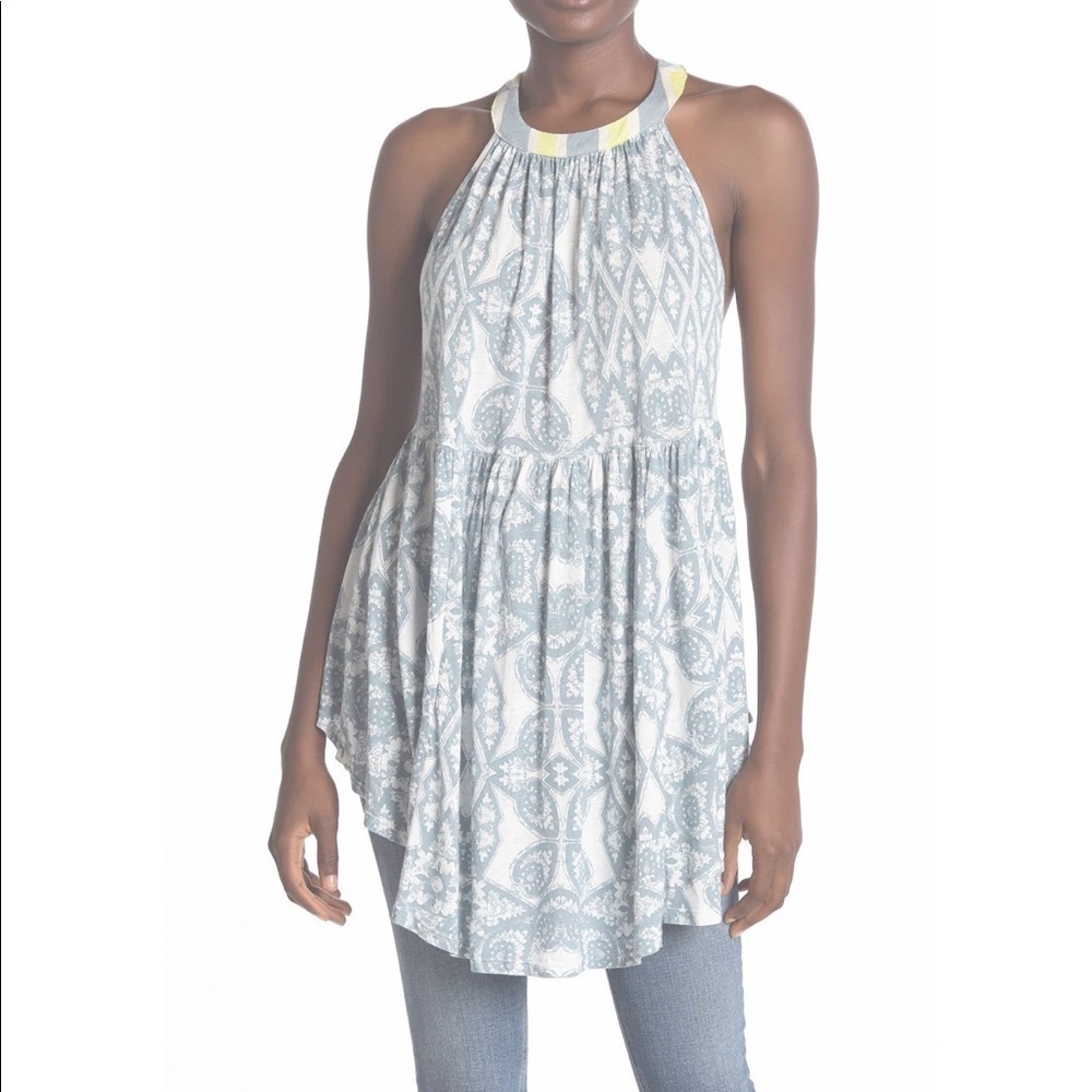 Free people Mimi sleeveless print tunic